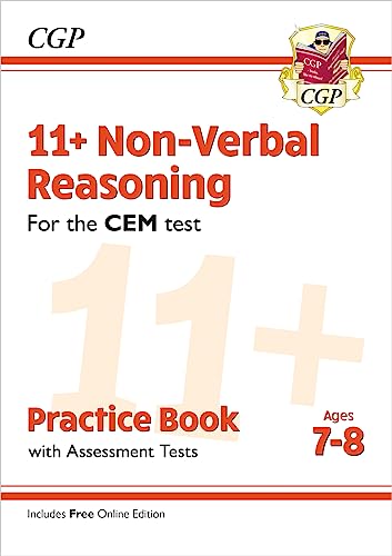 11+ CEM Non-Verbal Reasoning Practice Book & Assessment Tests - Ages 7-8 (with Online Edition) (CGP 11+ Ages 7-8)
